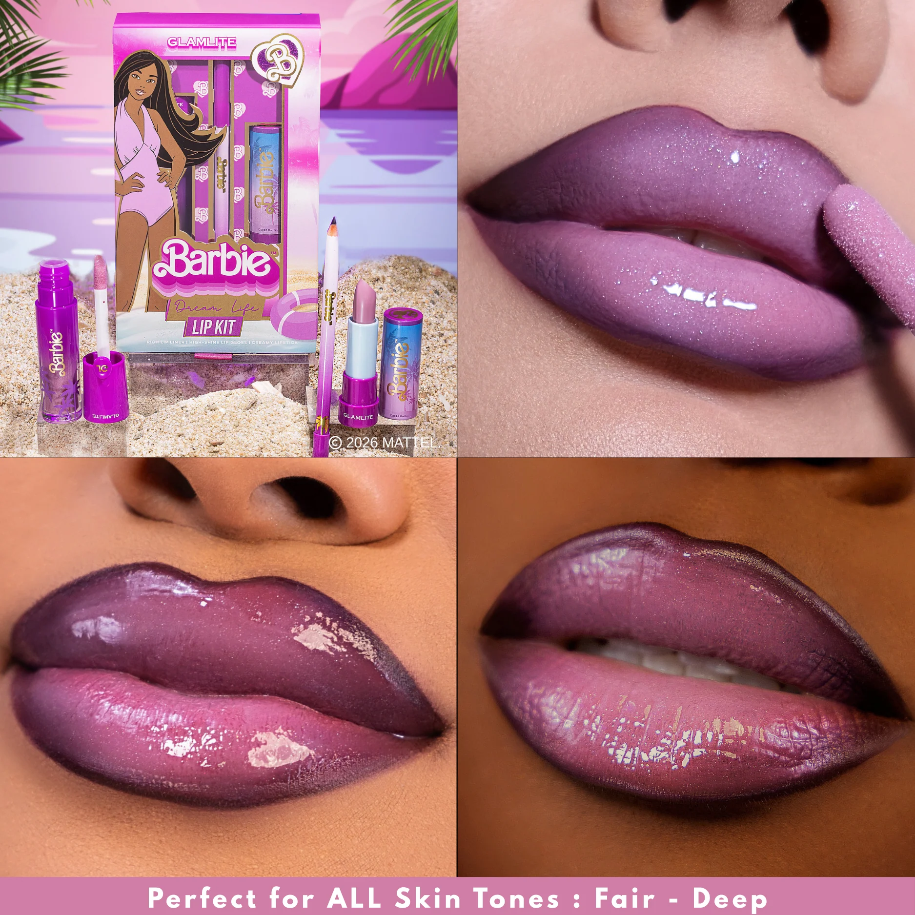 Barbie x Glamlite "Dream Life" Lip Kit - Image 4