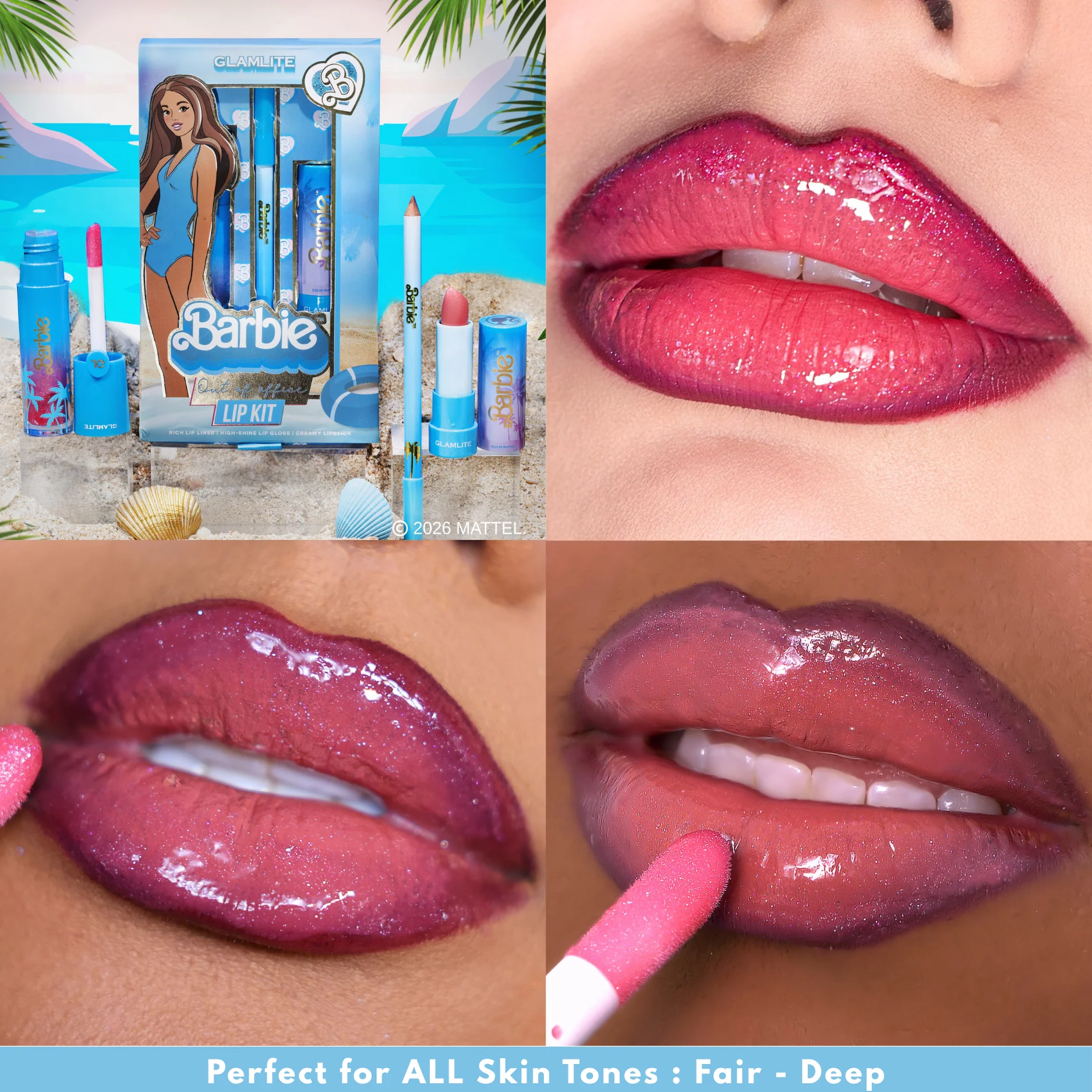 Barbie x Glamlite "Out of Office" Lip Kit - Image 4